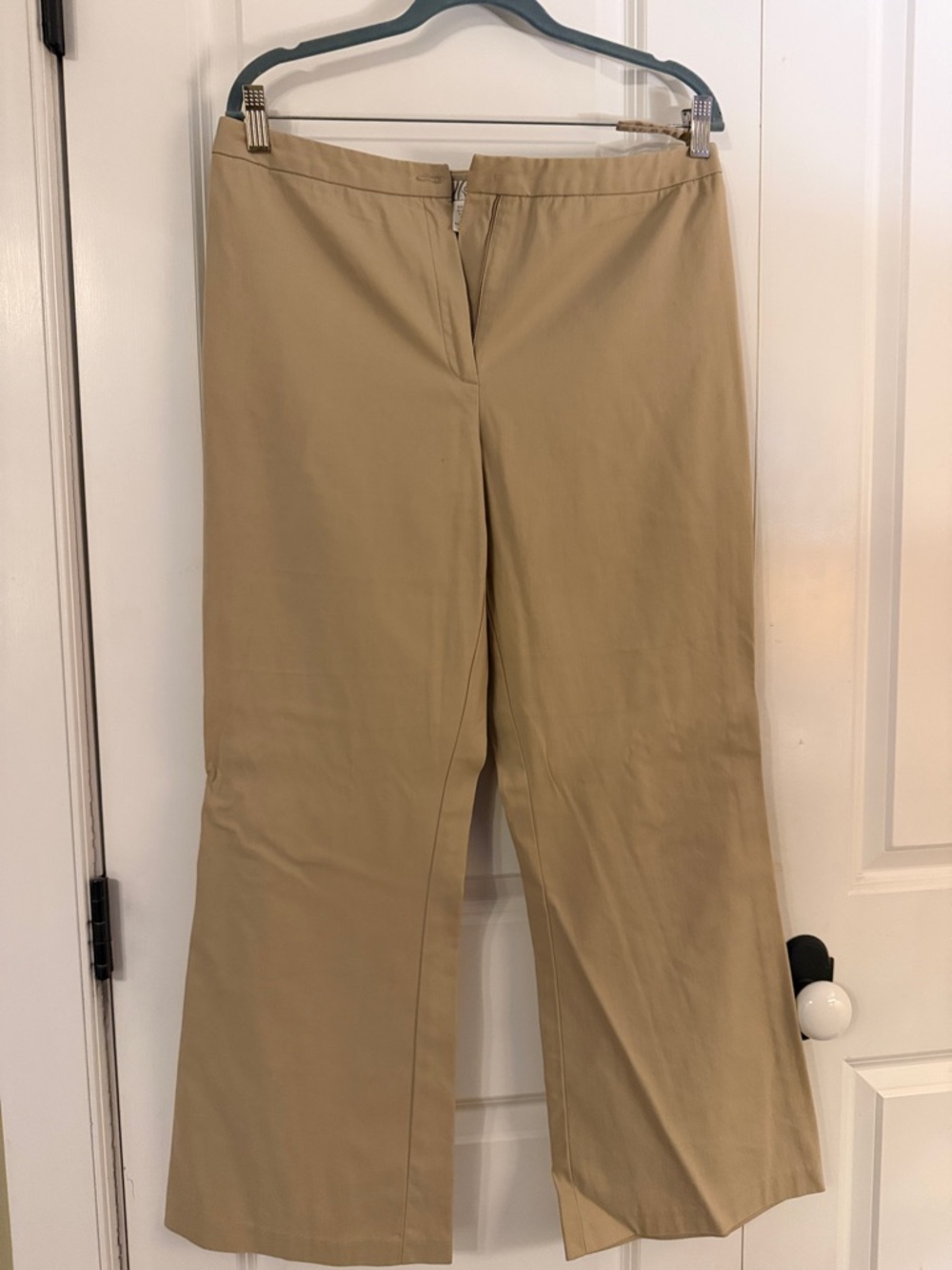 dressbarn Tan Straight-Leg Pants